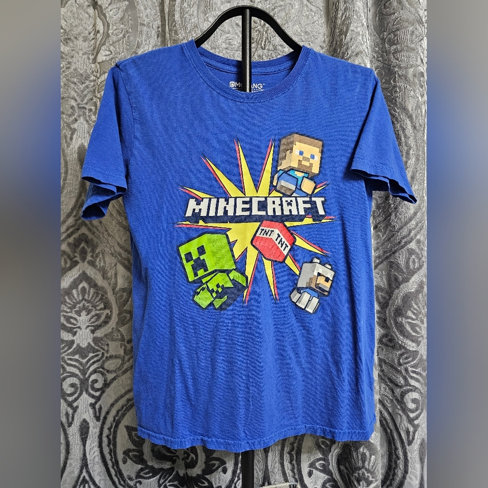 4 x $15. Minecraft Blue Kids Short Sleeve T-Shirt